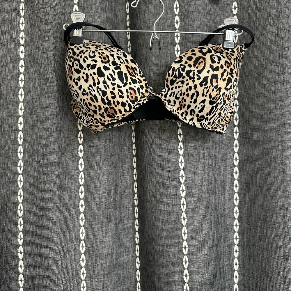 Victoria's Secret Wild Animal Print Push Up  Bra